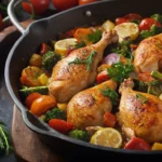 Pollo y verduras en sarten: Receta fácil y rápida