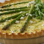 Quiche de espárragos puerros feta: receta fácil y deliciosa