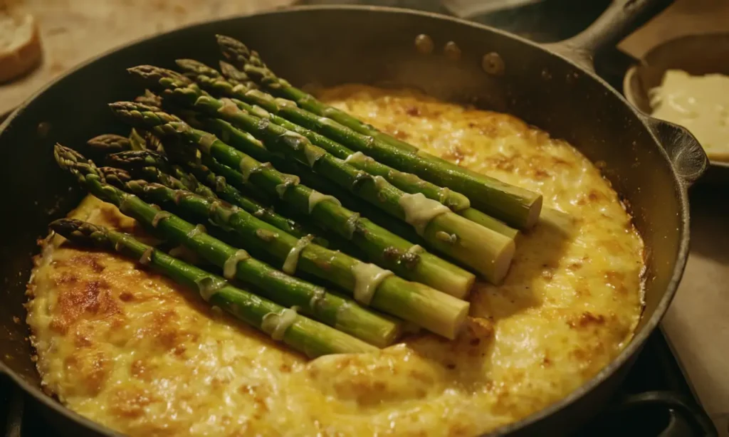 receta de espárragos salteados con queso de cabra