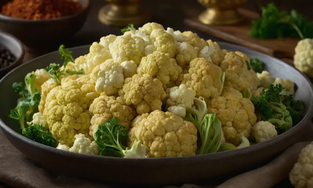 relleno de coliflor