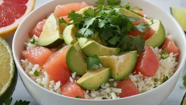 salsa de pomelo y aguacate