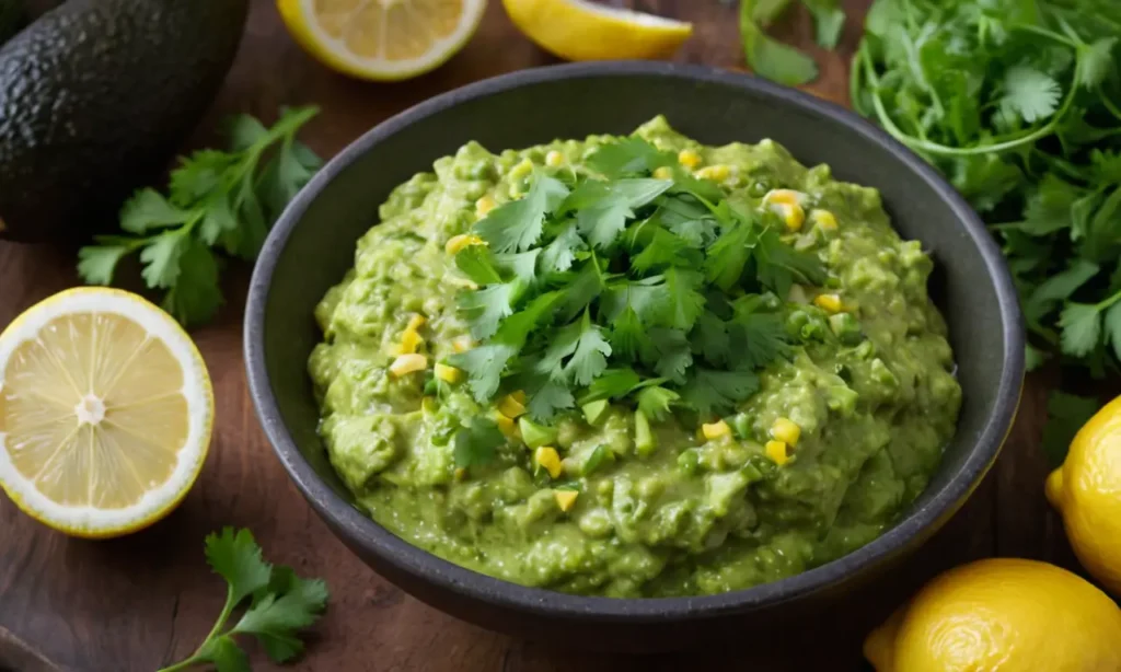salsa verde de aguacate
