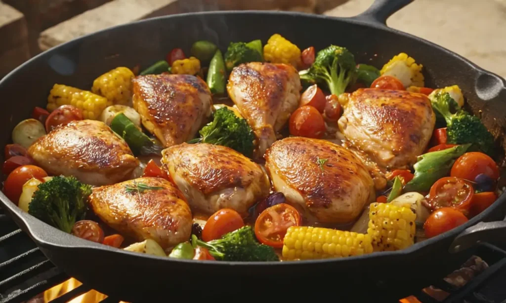 sarten mediterranea pollo verduras