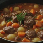 Sopa de Hamburguesa Crockpot: Receta Fácil y Deliciosa