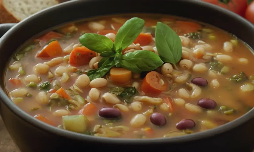 sopa minestrone vegana