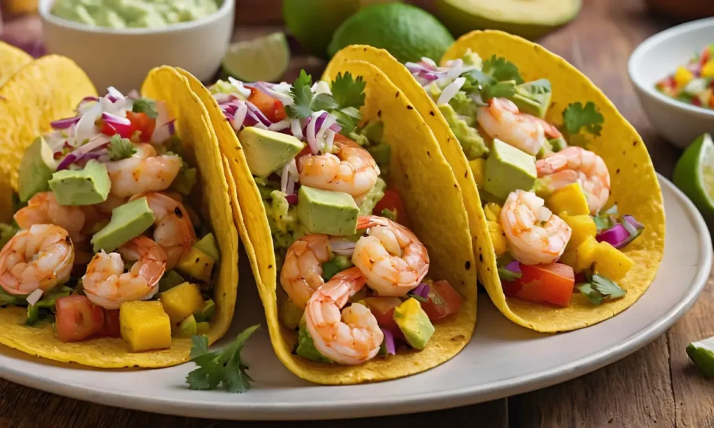 tacos faciles de camarones