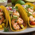 Tacos fáciles de camarones: Receta con mango y aguacate