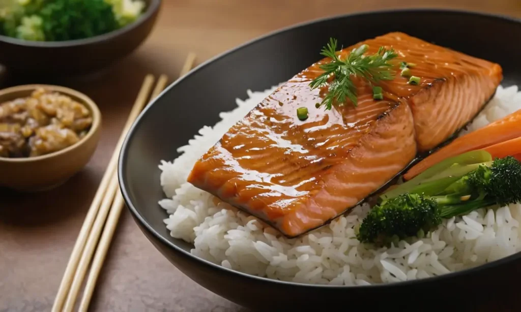 tazon de salmon teriyaki